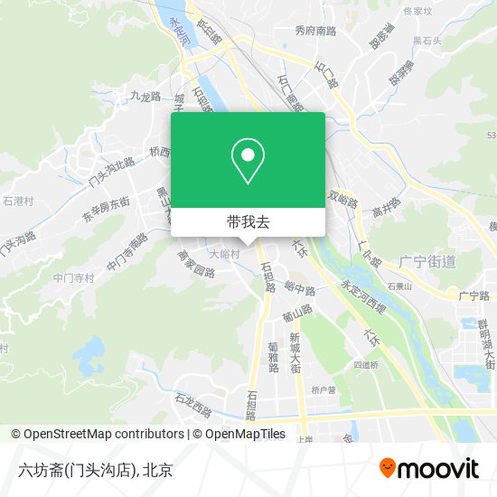 六坊斋(门头沟店)地图