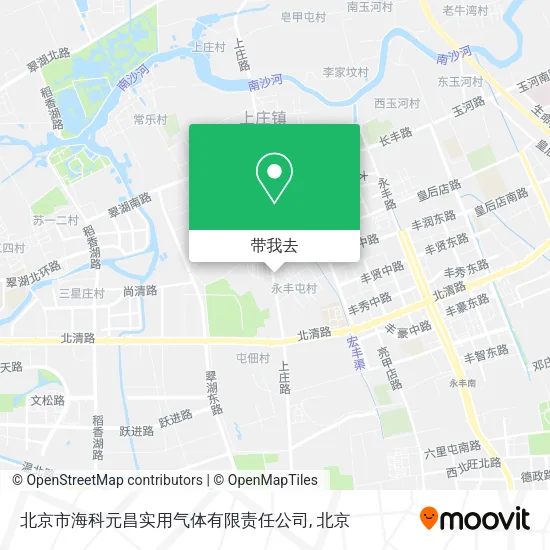 北京市海科元昌实用气体有限责任公司地图