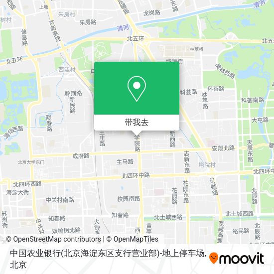 中国农业银行(北京海淀东区支行营业部)-地上停车场地图