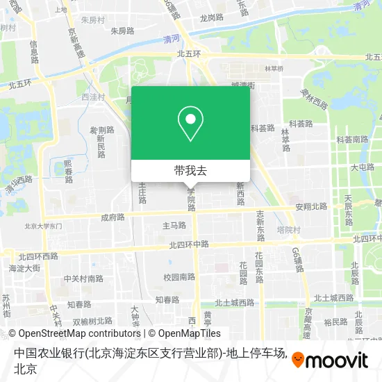 中国农业银行(北京海淀东区支行营业部)-地上停车场地图