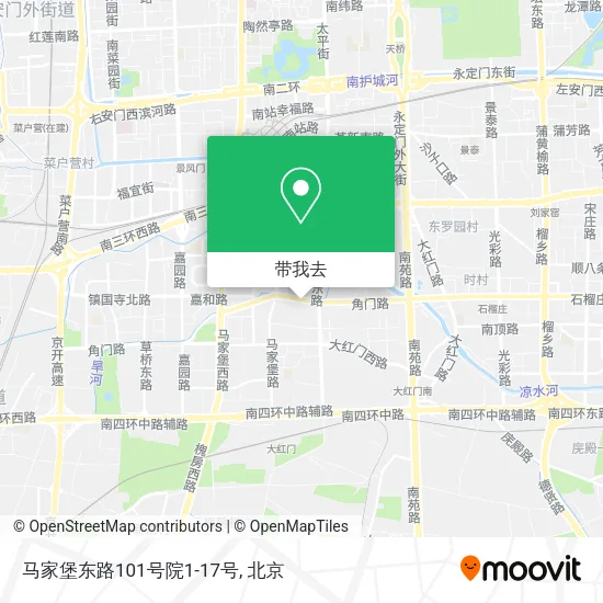 马家堡东路101号院1-17号地图