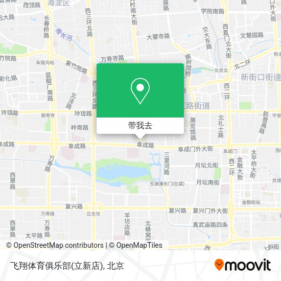 飞翔体育俱乐部(立新店)地图