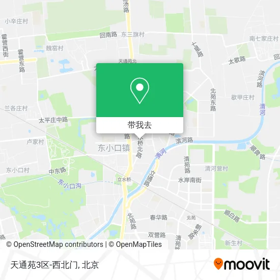天通苑3区-西北门地图