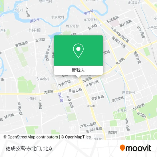 德成公寓-东北门地图