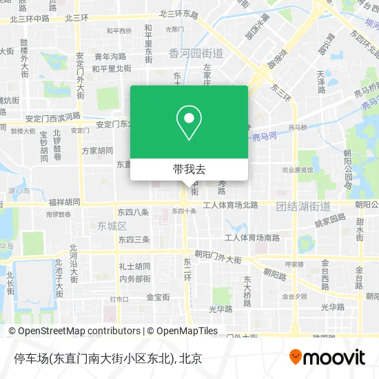 停车场(东直门南大街小区东北)地图
