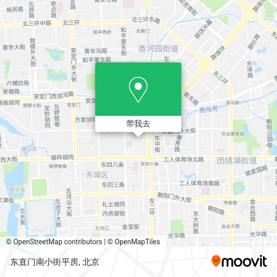 东直门南小街平房地图