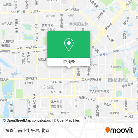 东直门南小街平房地图
