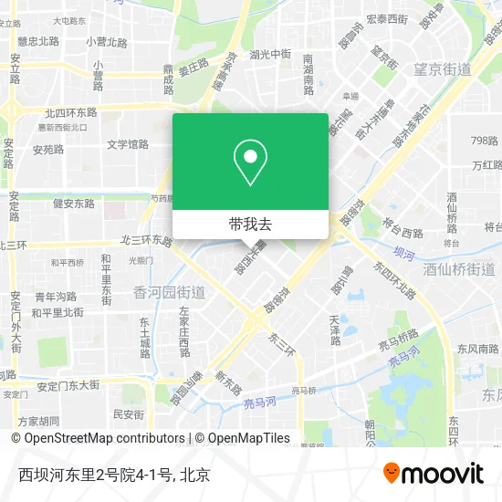西坝河东里2号院4-1号地图
