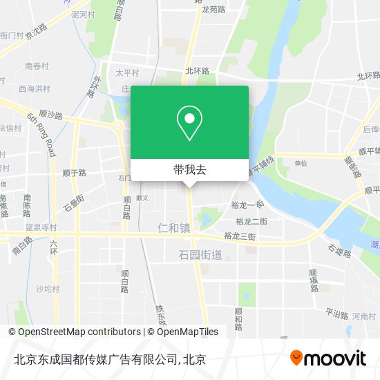 北京东成国都传媒广告有限公司地图