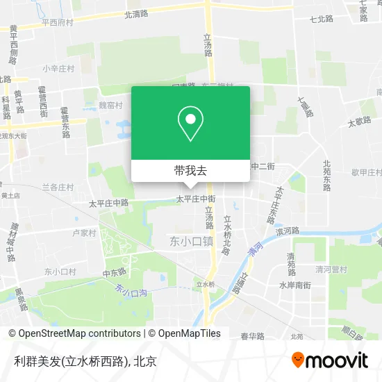 利群美发(立水桥西路)地图