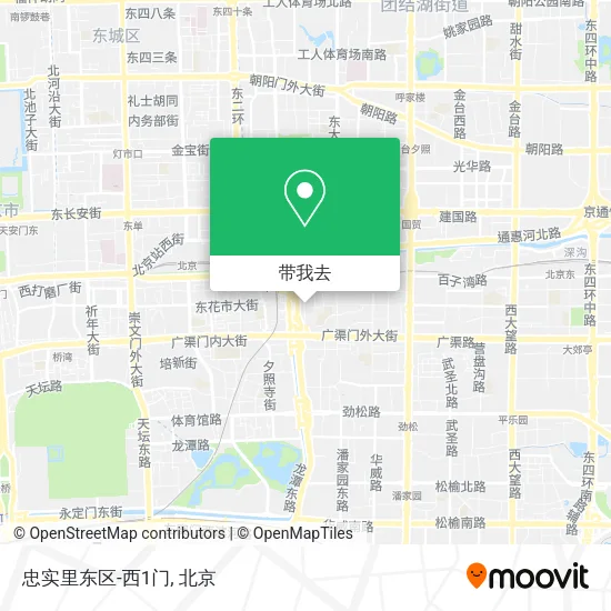 忠实里东区-西1门地图