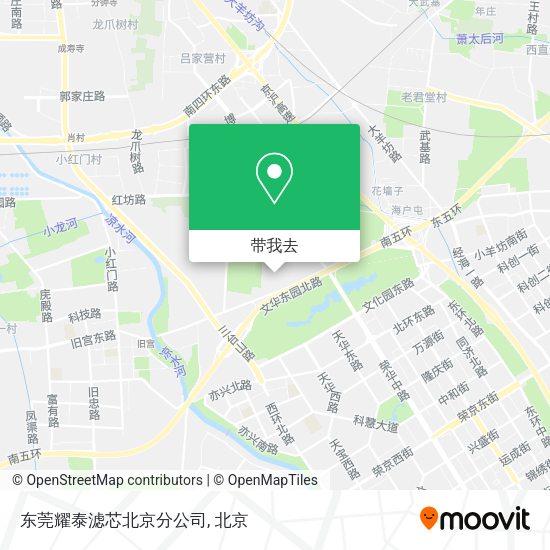 东莞耀泰滤芯北京分公司地图