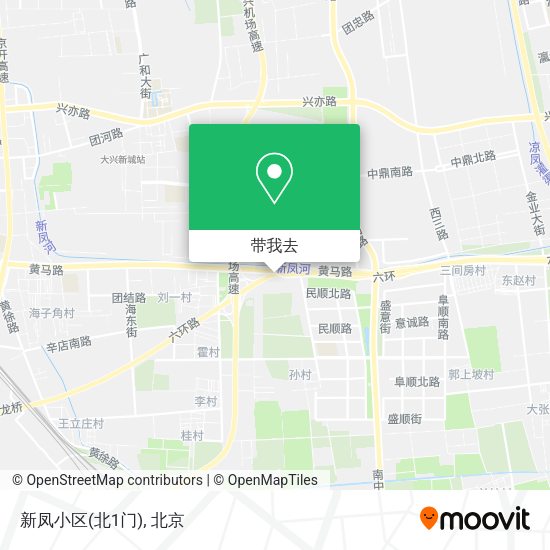 新凤小区(北1门)地图