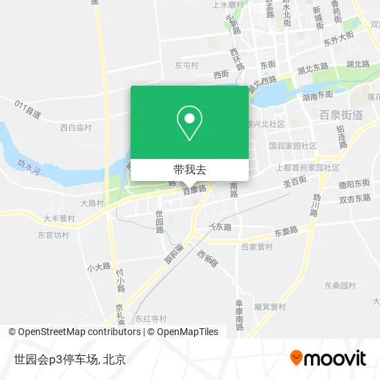 世园会p3停车场地图