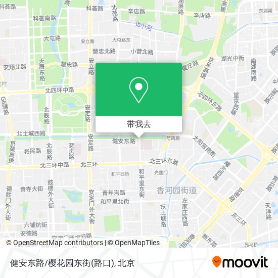 健安东路/樱花园东街(路口)地图