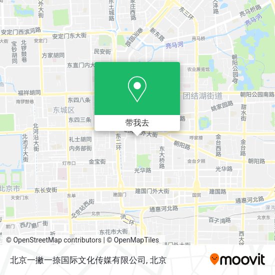 北京一撇一捺国际文化传媒有限公司地图