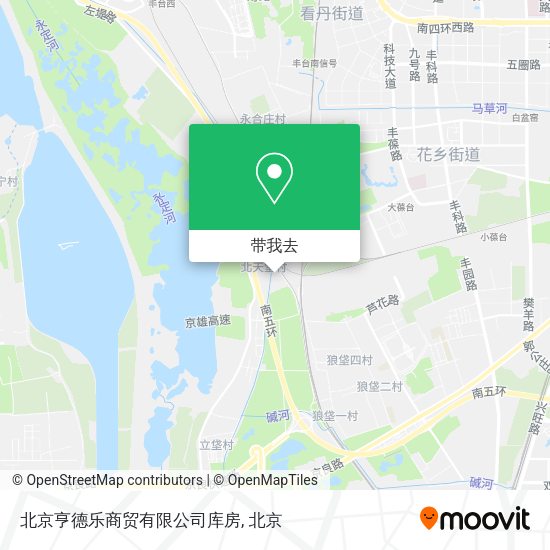 北京亨德乐商贸有限公司库房地图