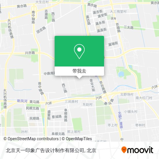 北京天一印象广告设计制作有限公司地图