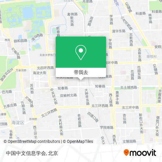 中国中文信息学会地图