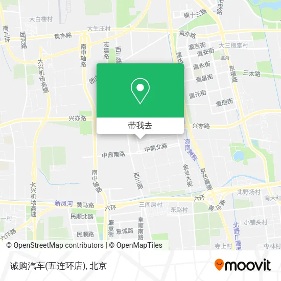 诚购汽车(五连环店)地图