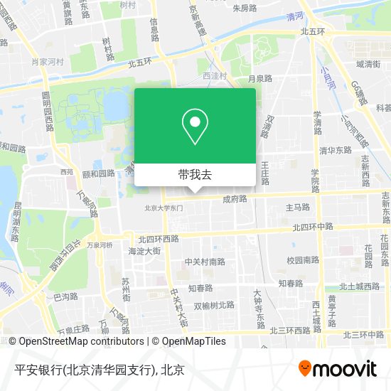 平安银行(北京清华园支行)地图