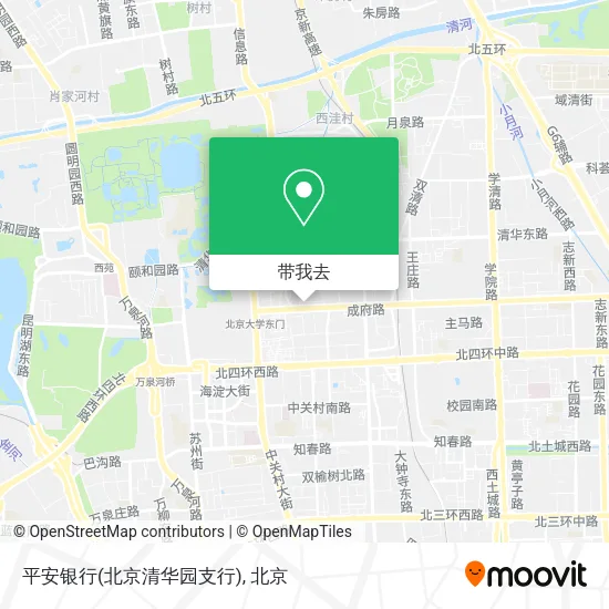 平安银行(北京清华园支行)地图
