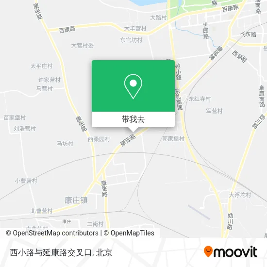 西小路与延康路交叉口地图