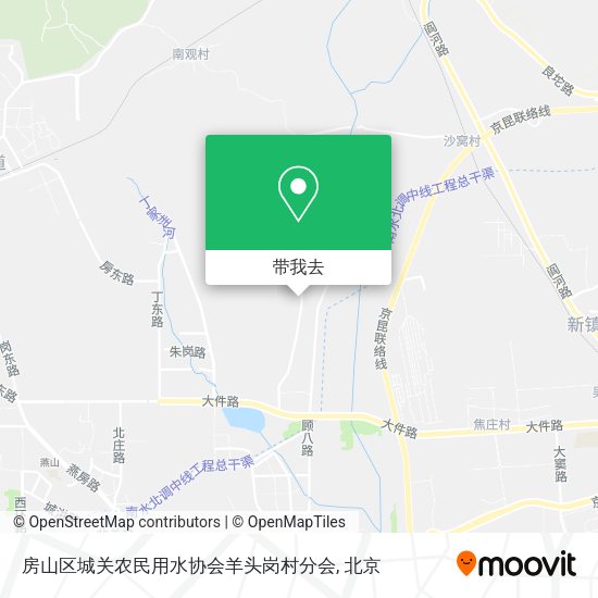 房山区城关农民用水协会羊头岗村分会地图
