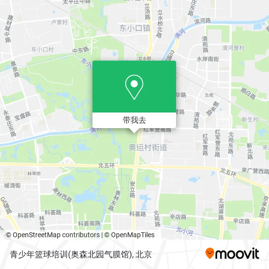 青少年篮球培训(奥森北园气膜馆)地图
