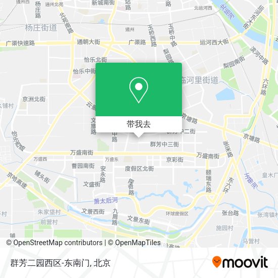 群芳二园西区-东南门地图