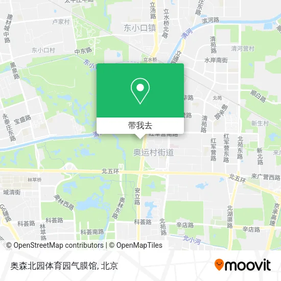 奥森北园体育园气膜馆地图