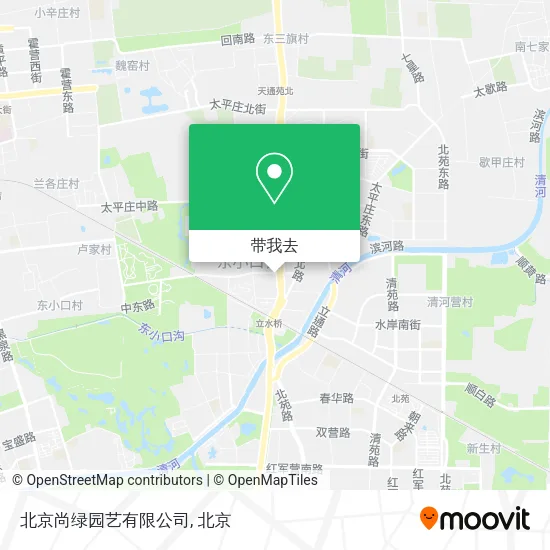 北京尚绿园艺有限公司地图