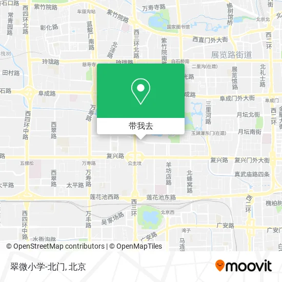 翠微小学-北门地图