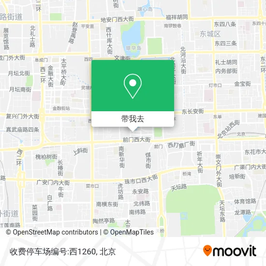 收费停车场编号:西1260地图