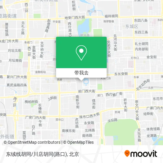 东绒线胡同/川店胡同(路口)地图