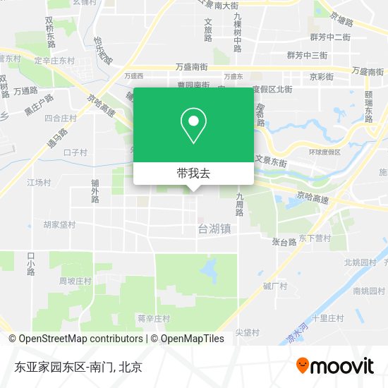 东亚家园东区-南门地图