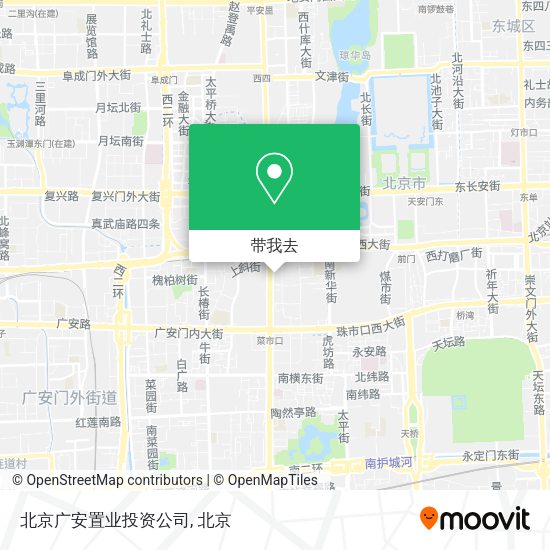 北京广安置业投资公司地图