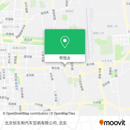 北京恒生和汽车贸易有限公司地图