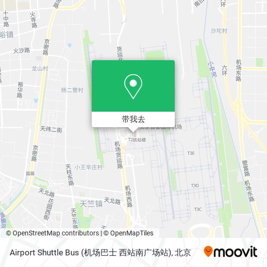 Airport Shuttle Bus (机场巴士 西站南广场站)地图