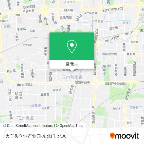 火车头企业产业园-东北门地图