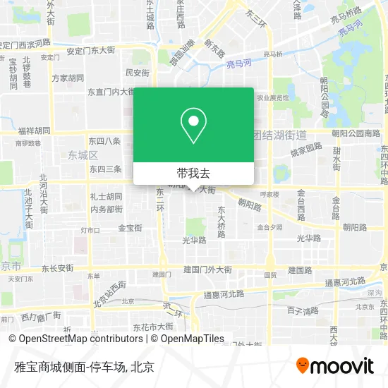 雅宝商城侧面-停车场地图