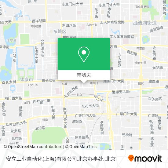 安立工业自动化(上海)有限公司北京办事处地图