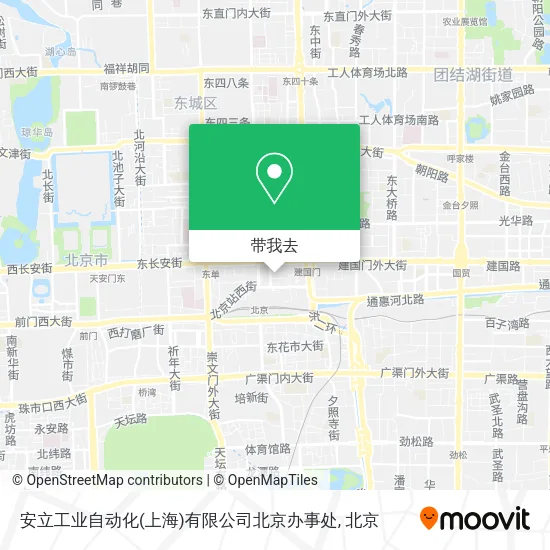 安立工业自动化(上海)有限公司北京办事处地图