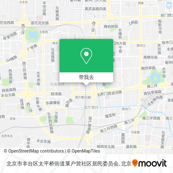 北京市丰台区太平桥街道莱户营社区居民委员会地图