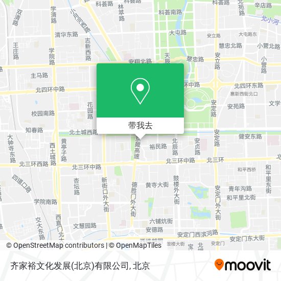齐家裕文化发展(北京)有限公司地图