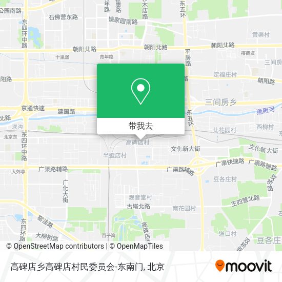 高碑店乡高碑店村民委员会-东南门地图