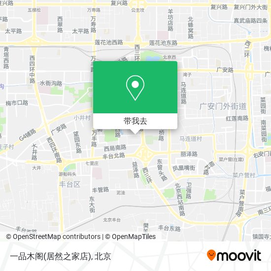 一品木阁(居然之家店)地图