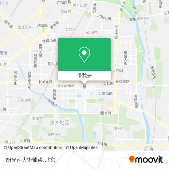 阳光南大街辅路地图