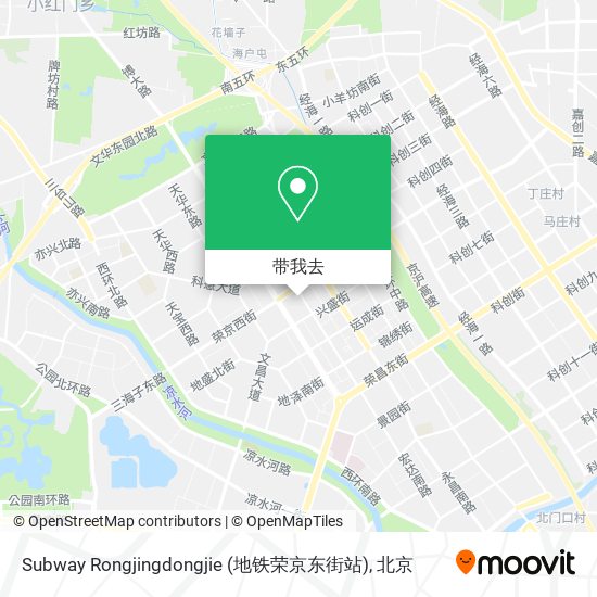 Subway Rongjingdongjie (地铁荣京东街站)地图