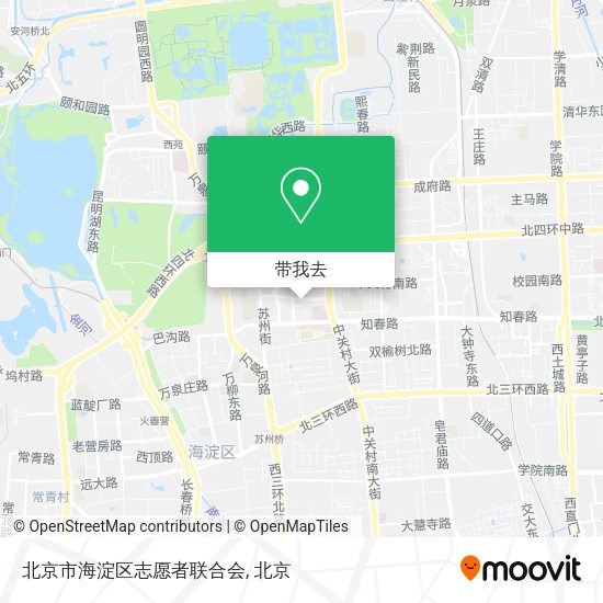 北京市海淀区志愿者联合会地图